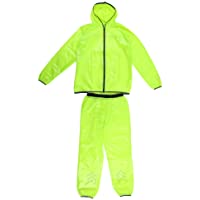Alomejor Trajes de Lluvia Unisex- Pantalones Impermeables Ropa Impermeable Chaquetas Impermeables y Pantalones con Rayas…